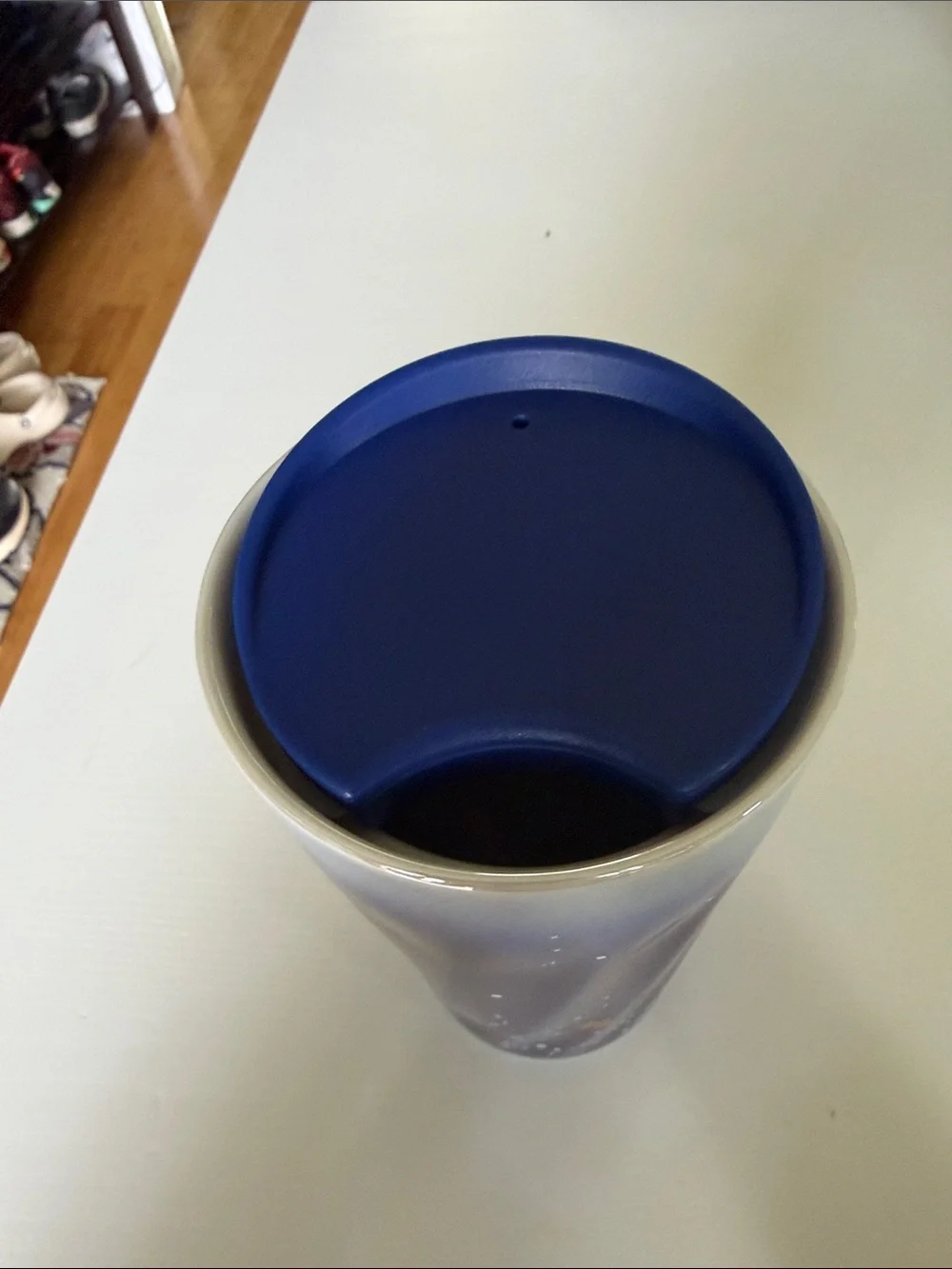 Galaxy Pagoda Travel Tumbler - Blue & Gold